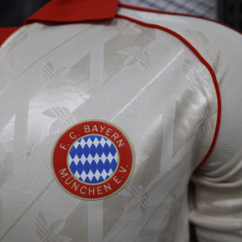 Bayern Munchen Manga Longa Retrô