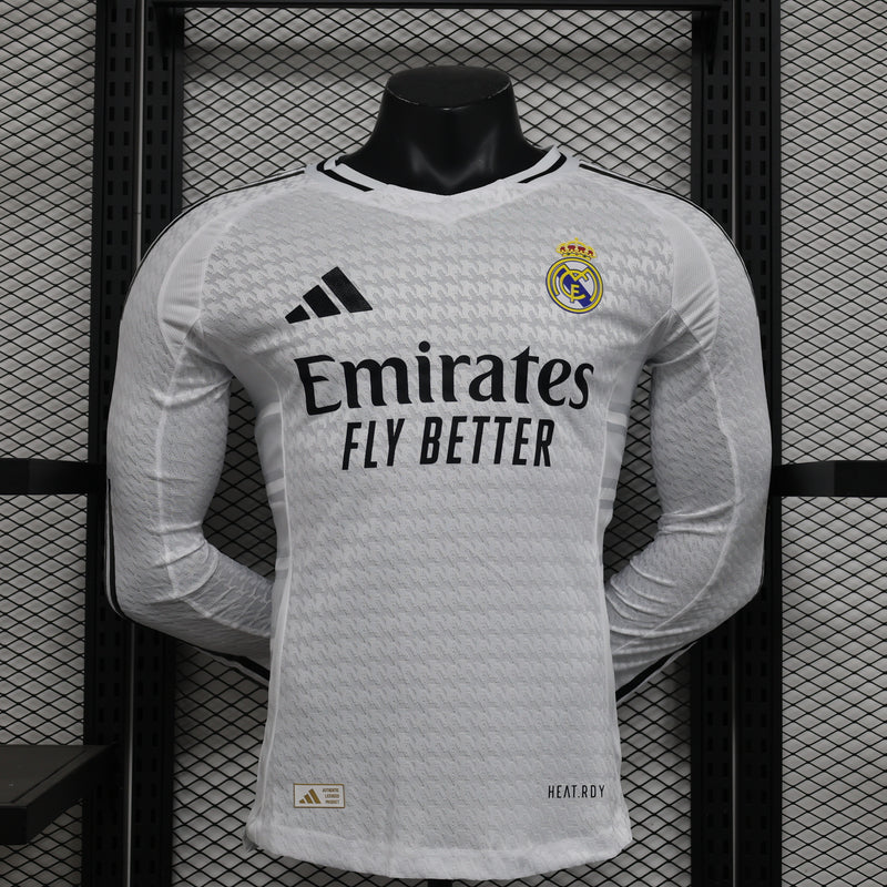 Real Madrid 24/25 Camisa 1 Manga Longa / Jogador