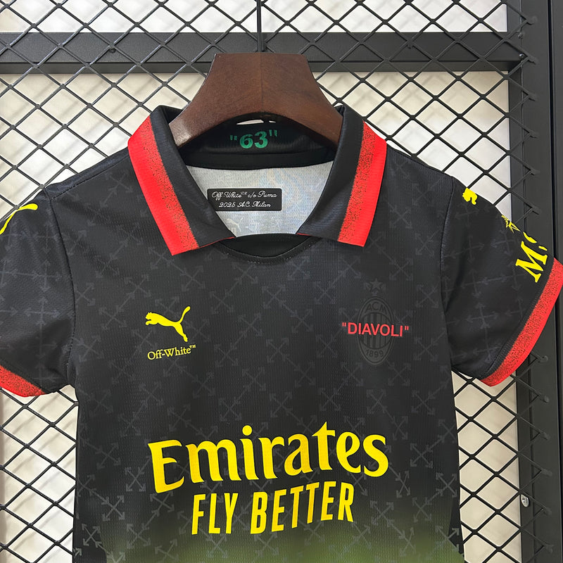 Ac Milan 25/26 Kit Infantil Edição Especial