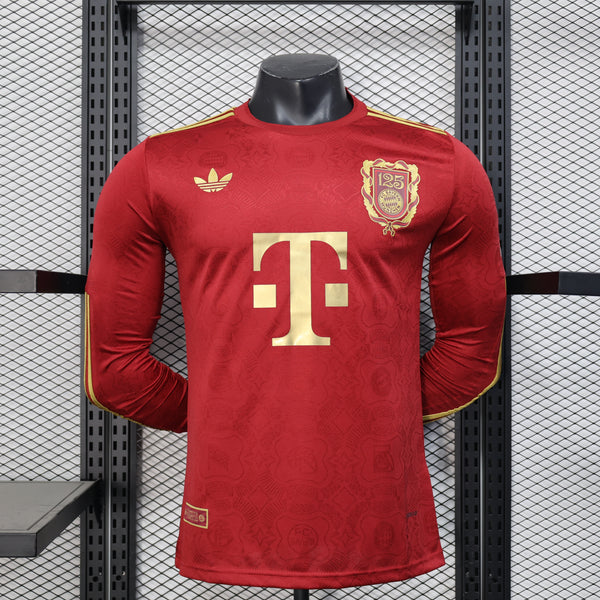 Bayern de Munchen 25/26 Manga Longa / 125º aniversário vermelha
