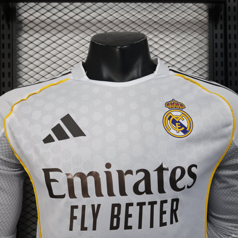 Real Madrid 25/26 Camisa 1 Manga Longa / Jogador