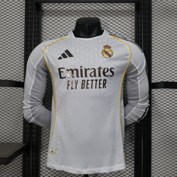 Real Madrid 25/26 Camisa 1 Manga Longa / Jogador