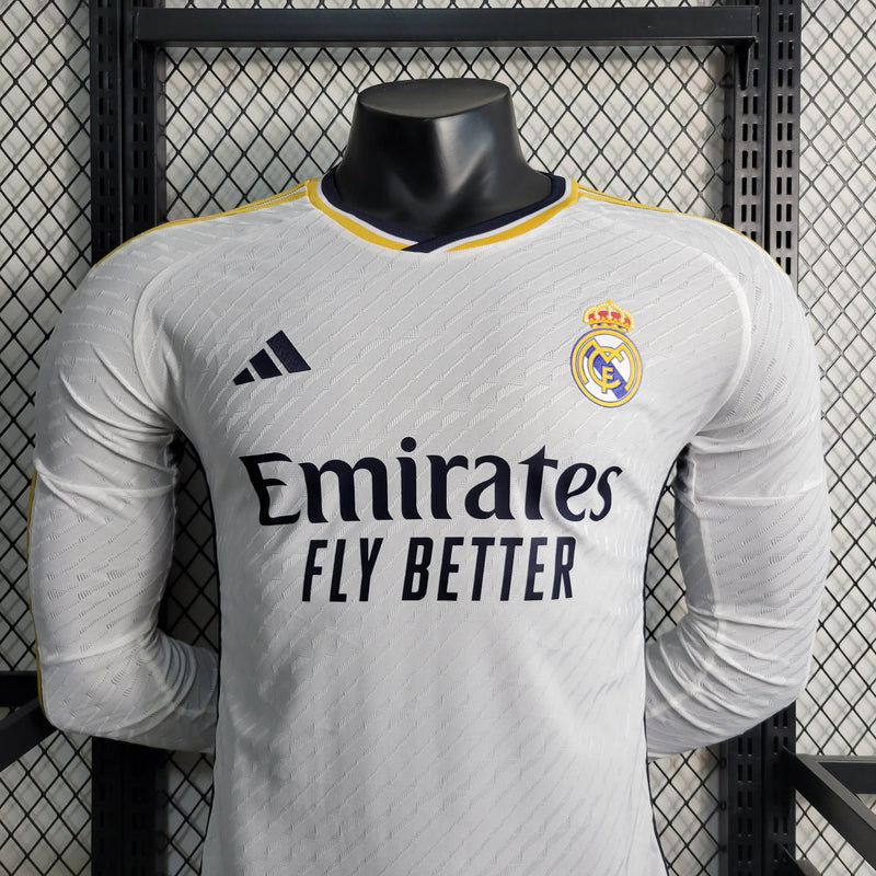 Real Madrid 23/24 Camisa 1 Manga Longa / Jogador