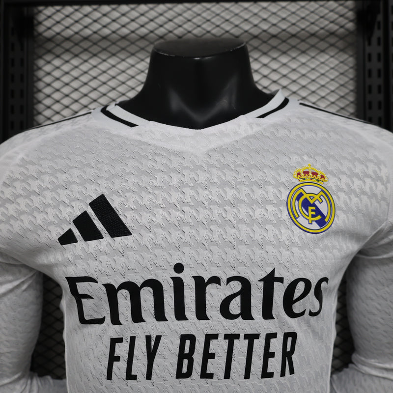 Real Madrid 24/25 Camisa 1 Manga Longa / Jogador