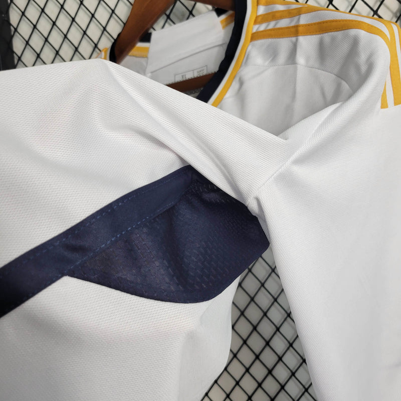 Real Madrid 23/24 Camisa 1 Manga Longa / Torcedor