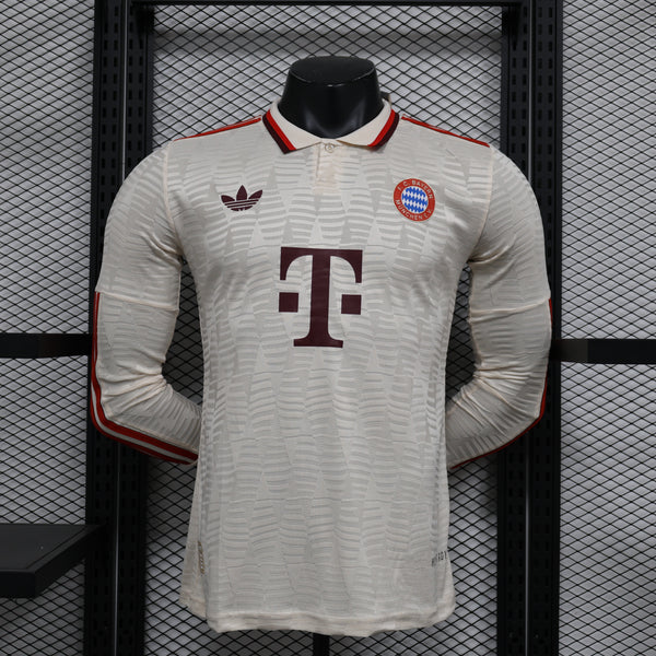 Bayern Munchen 24/25 Camisa 3 Manga Longa