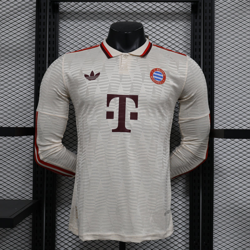 Bayern Munchen 24/25 Camisa 3 Manga Longa