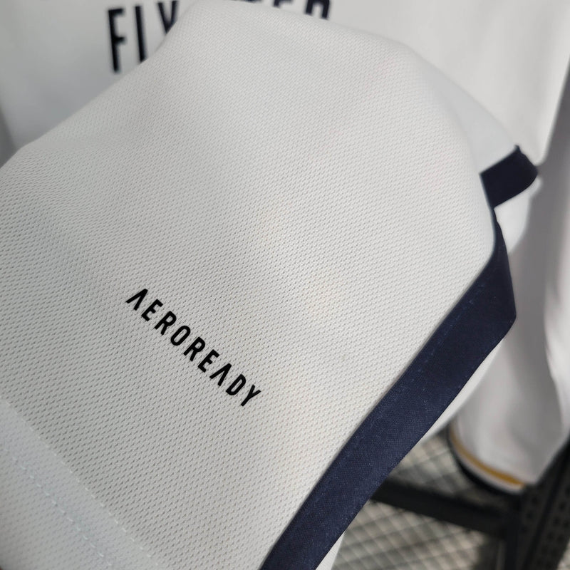 Real Madrid 23/24 Camisa 1 Manga Longa / Torcedor