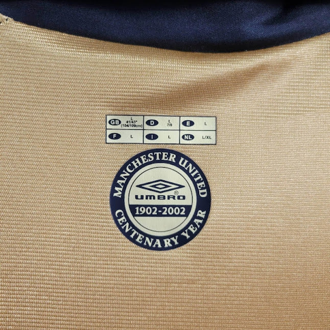 Manchester United 2001/ 02 Camisa 2 Em 1 Retrô