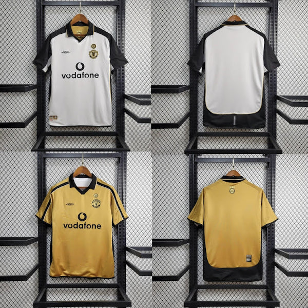 Manchester United 2001/ 02 Camisa 2 Em 1 Retrô