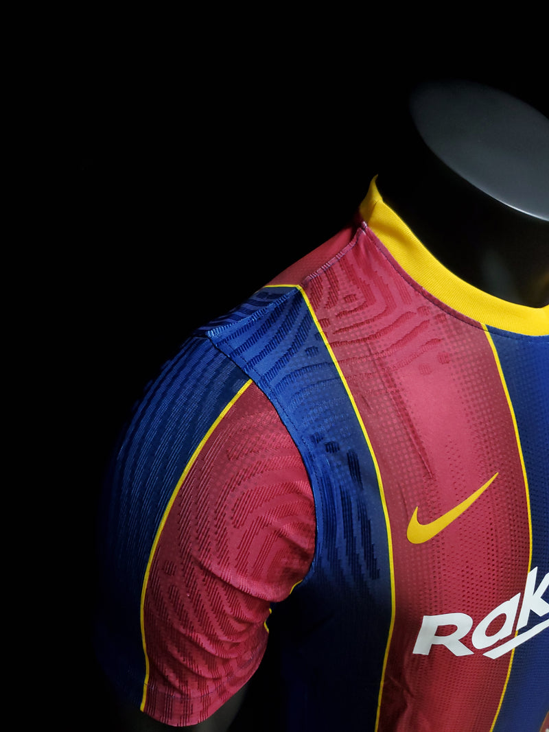Barcelona 20/21 Camisa 1 Retrô / Jogador