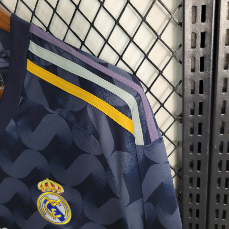 Real Madrid 23/24 Camisa 2 Manga Longa / Torcedor