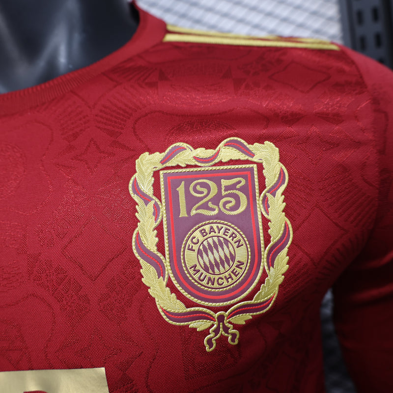 Bayern de Munchen 25/26 Manga Longa / 125º aniversário vermelha
